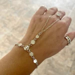 hand chain plata con cristales swarovski