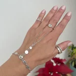 brazalete guante de luz plata 950