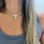 joya floral artesanal plata
