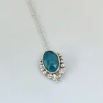 colgante apatita plata 950 artesanal