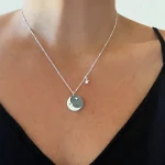 colgante plata con estrella y luna