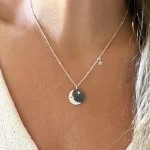 colgante artesanal luna y estrella