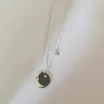 colgante luna estrella plata 950