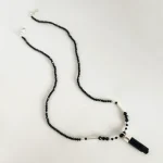 collar plata con turmalina natural