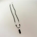 collar artesanal turmalina negra