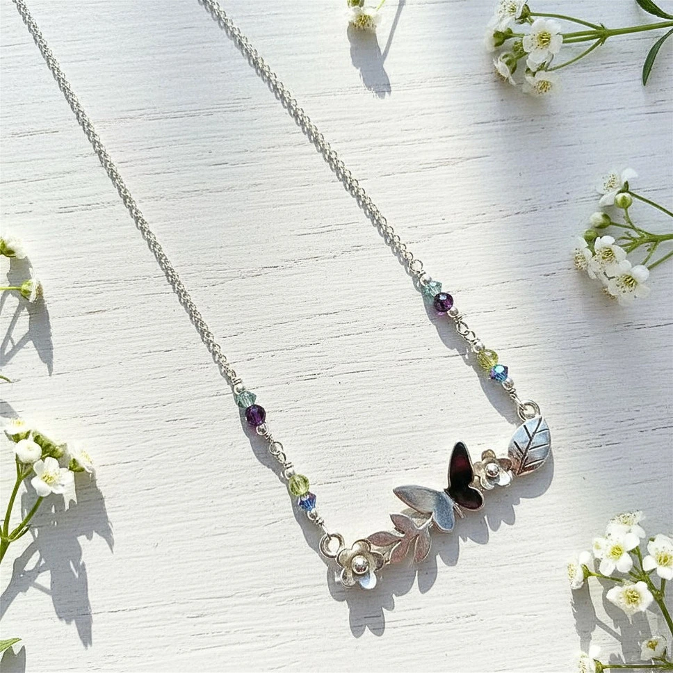 joyería artesanal mariposa plata
