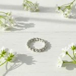 Anillo esferas en plata