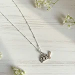 collar tortuga con cadena de plata