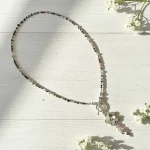 Collar de turmalinas finito con diseño artesanal en plata