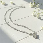 cadena rolo mediana de plata 925
