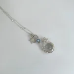 joya espiritual cuarzo cristal colgante marino hecho a mano