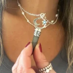 joya espiritual con labradorita punta cristal swarovski y diseño celestial