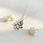 Collar mano de cielo - plata 950