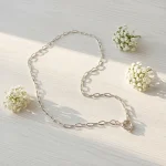cadena limada mediana de plata