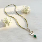 joyería artesanal con peridoto y circones