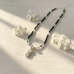 collar equilibrio infinito turmalina negra natural plata hecho a mano