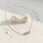 collar original de peces en plata