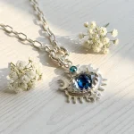Colgante Ojo Mistic con cristal Swarovski en plata 950