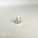Aro ear cuff de plata 950 con diseño calado arabesco hecho a mano - Pilar Segura Orfebre Chile