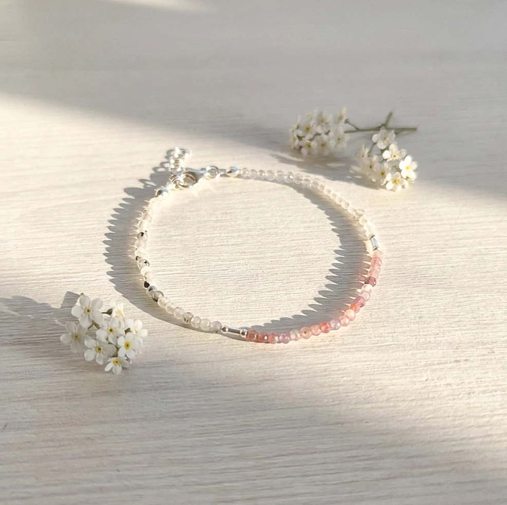 Pulsera mix piedras naturales - femenina