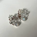 Aros calados a mano - plata 950