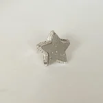 Anillo Estrella del Norte hecho a mano en plata 950 con ágata natural brillante Chile