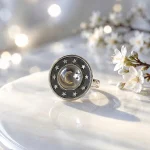 Anillo con estrellas y luna - plata 950